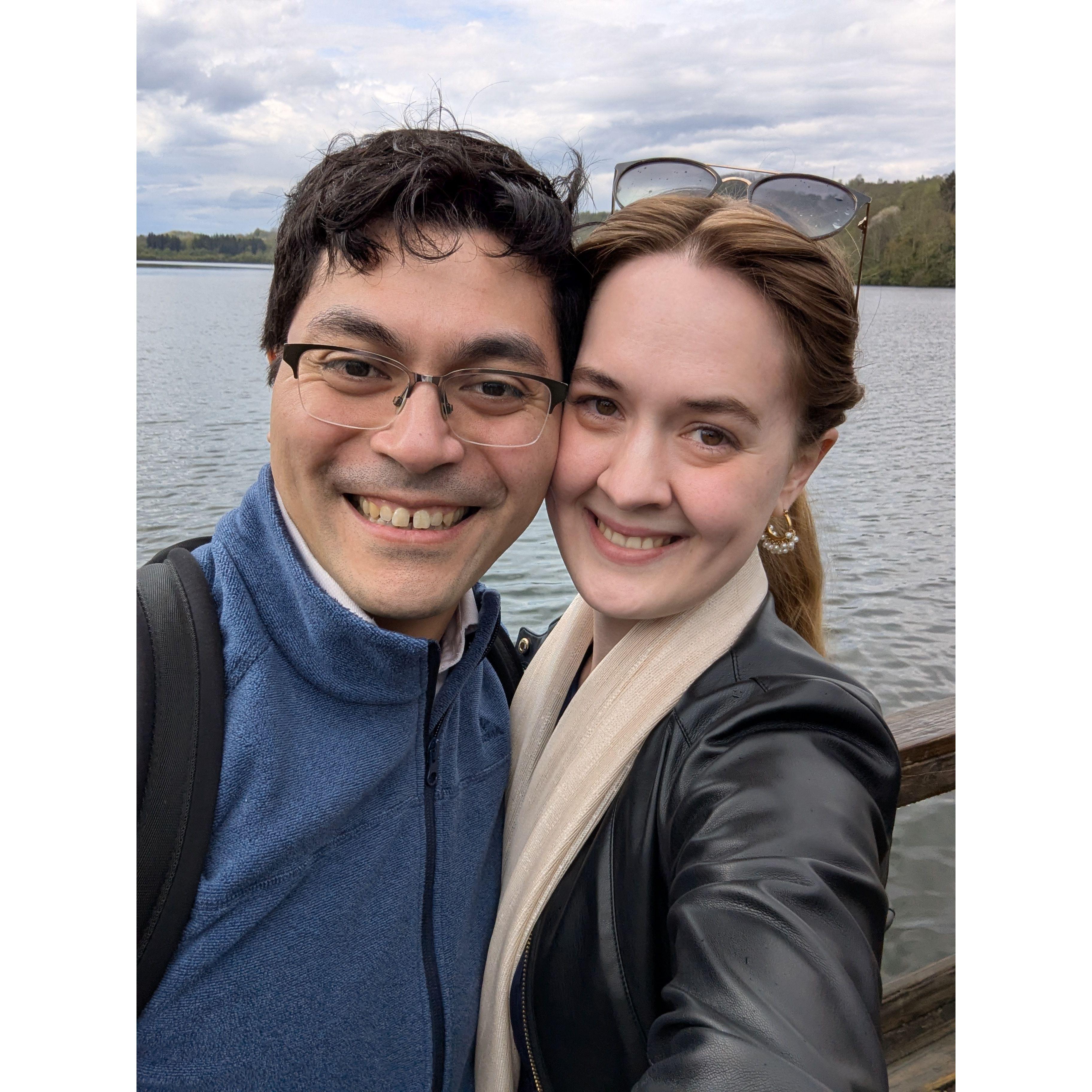 A lovely day by a lake near Lourdes.