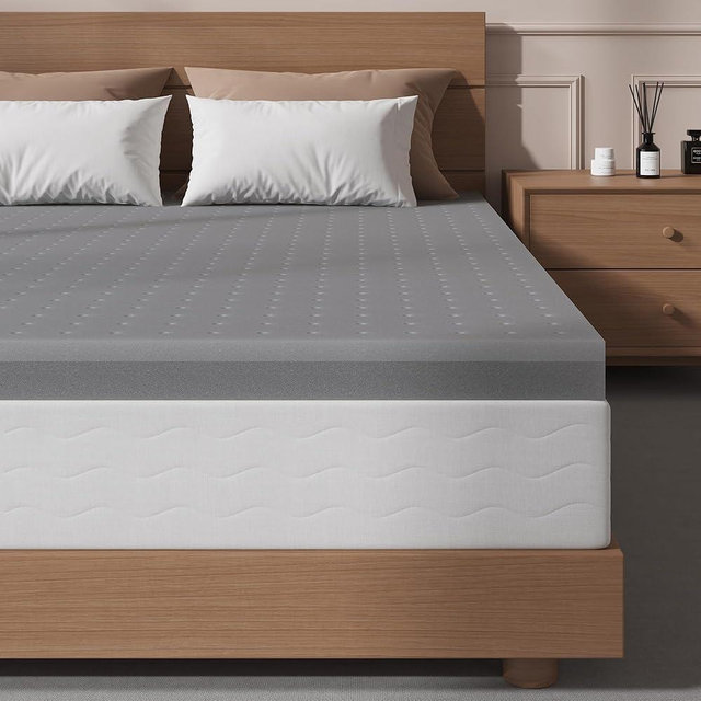 Sleepmax Extra Firm Mattress Topper King Size 3 Inch - Extra Hard Memory Foam Bed Topper Pressure Relief - Cooling High-Density Foam Mattress Pad - No Odor, CertiPUR-US Certified, Back Side Sleepers