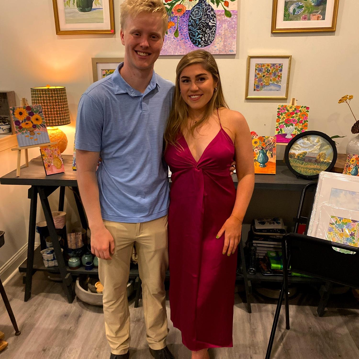 Hanna’s First ever art show 🖼️ Berwyn, PA