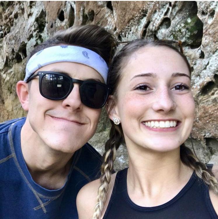 On a hike in the Red River Gorge in Kentucky