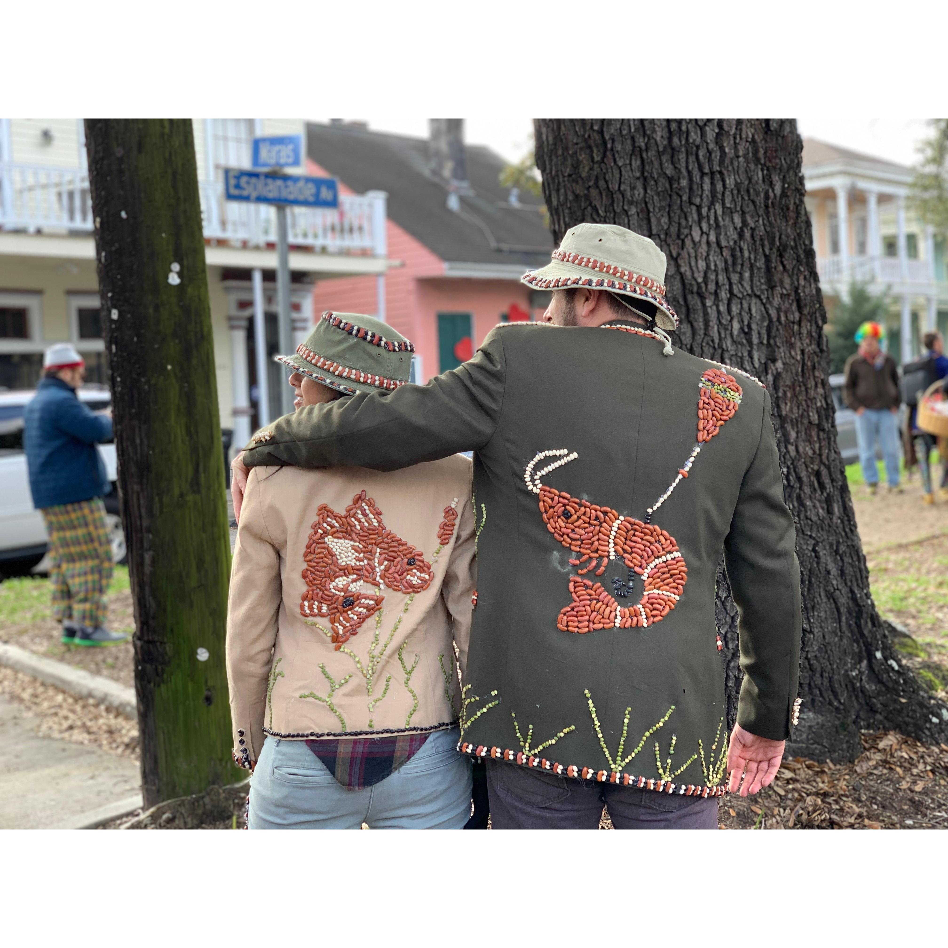 "How to catch a redfish" on Lundi Gras with the Krewe of Red Beans. Carnival, 2019