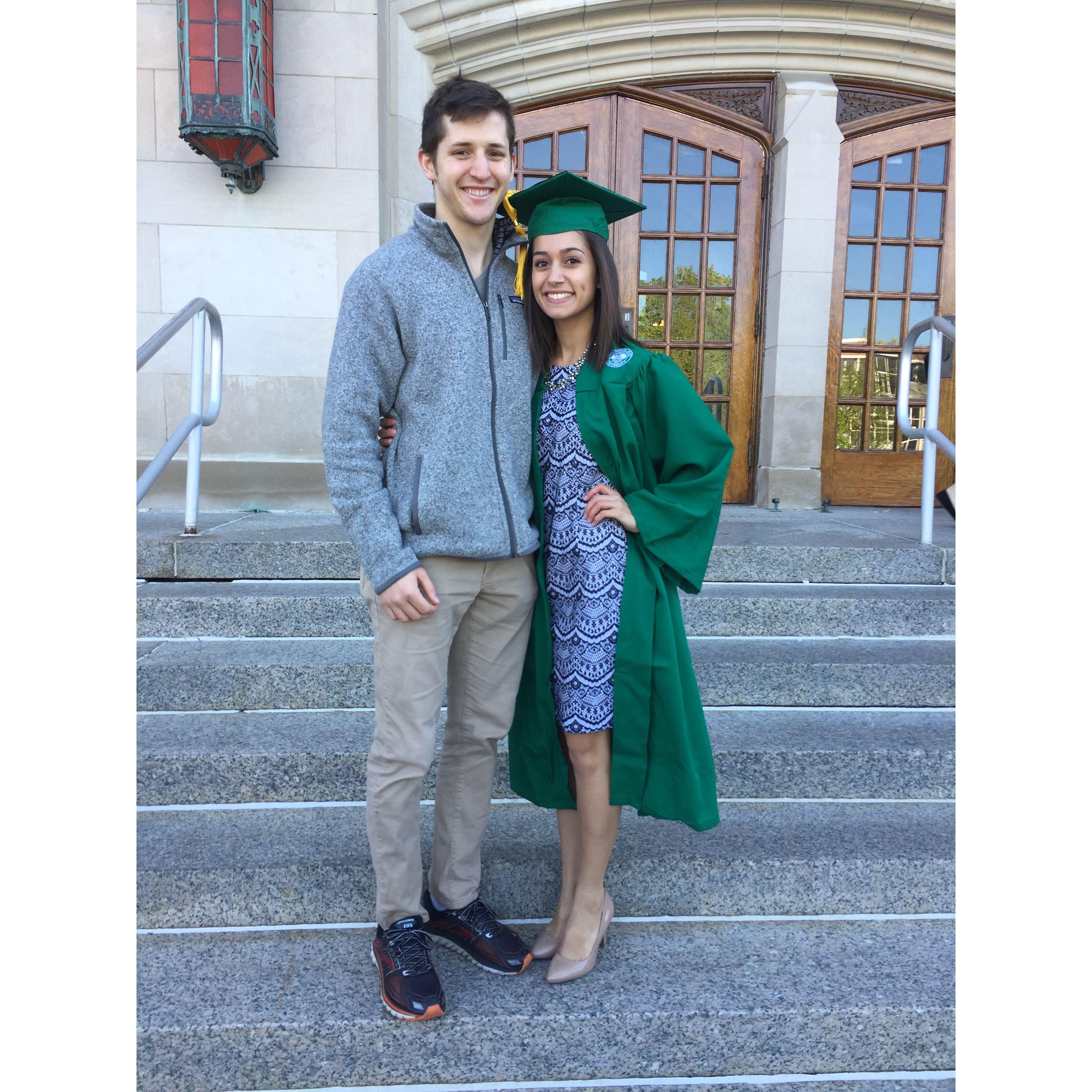 Marie-Louise graduates with her bachelor of science from Michigan State (May 2017)
