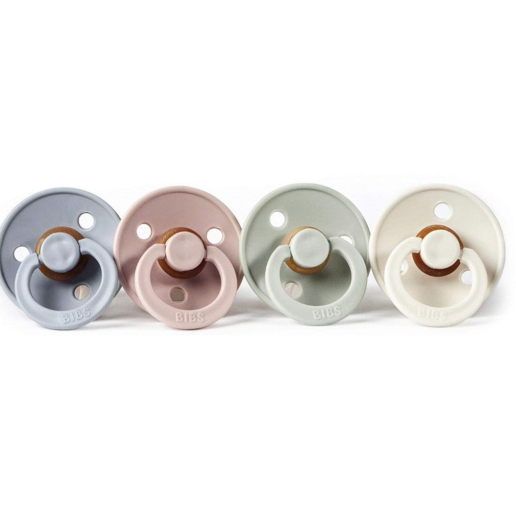 BIBS BPA-Free Natural Rubber Baby Pacifier, 0-6 Months