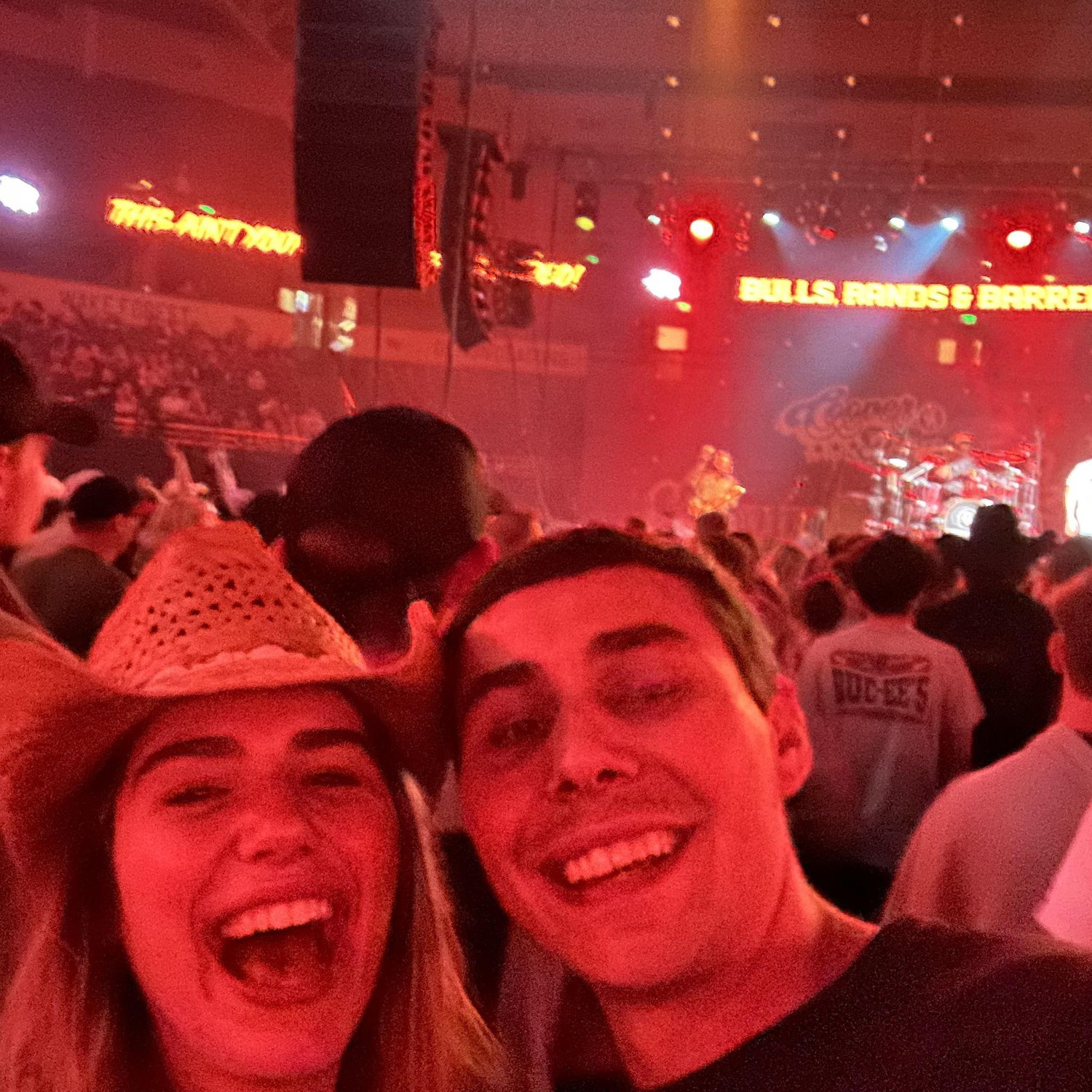 At an Ian Munsick concert, one of our favorit artists!