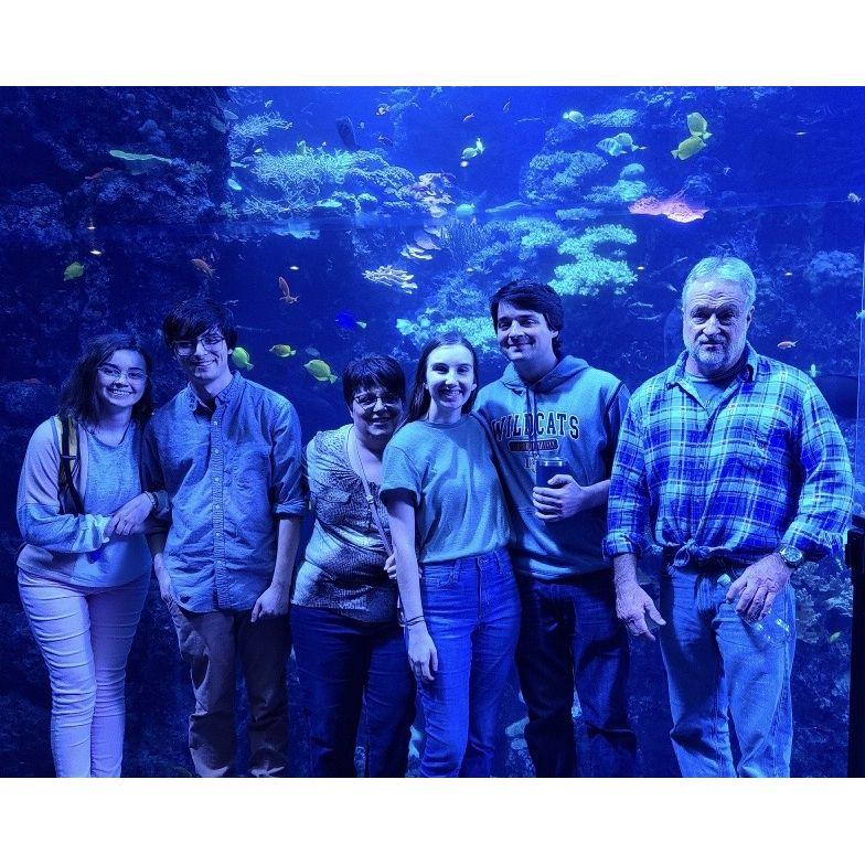 From the Georgia Aquarium in Atlanta. This was the first time Tess met Sean's family.