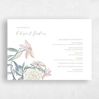 Green Wedding Program - Wilbur