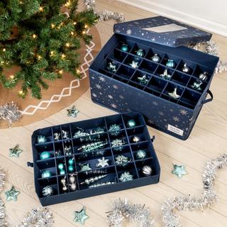 72-Piece Deluxe Ornament Cube Box