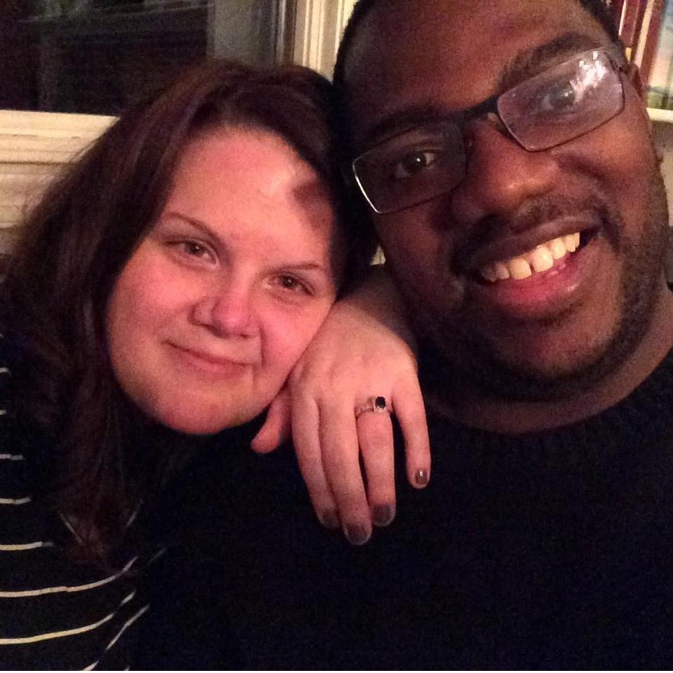 December 31, 2016, engagement night! Xavier guided Annie down a wooded path to a candlelit bridge where he proposed! Then they celebrated the night away with friends and family.