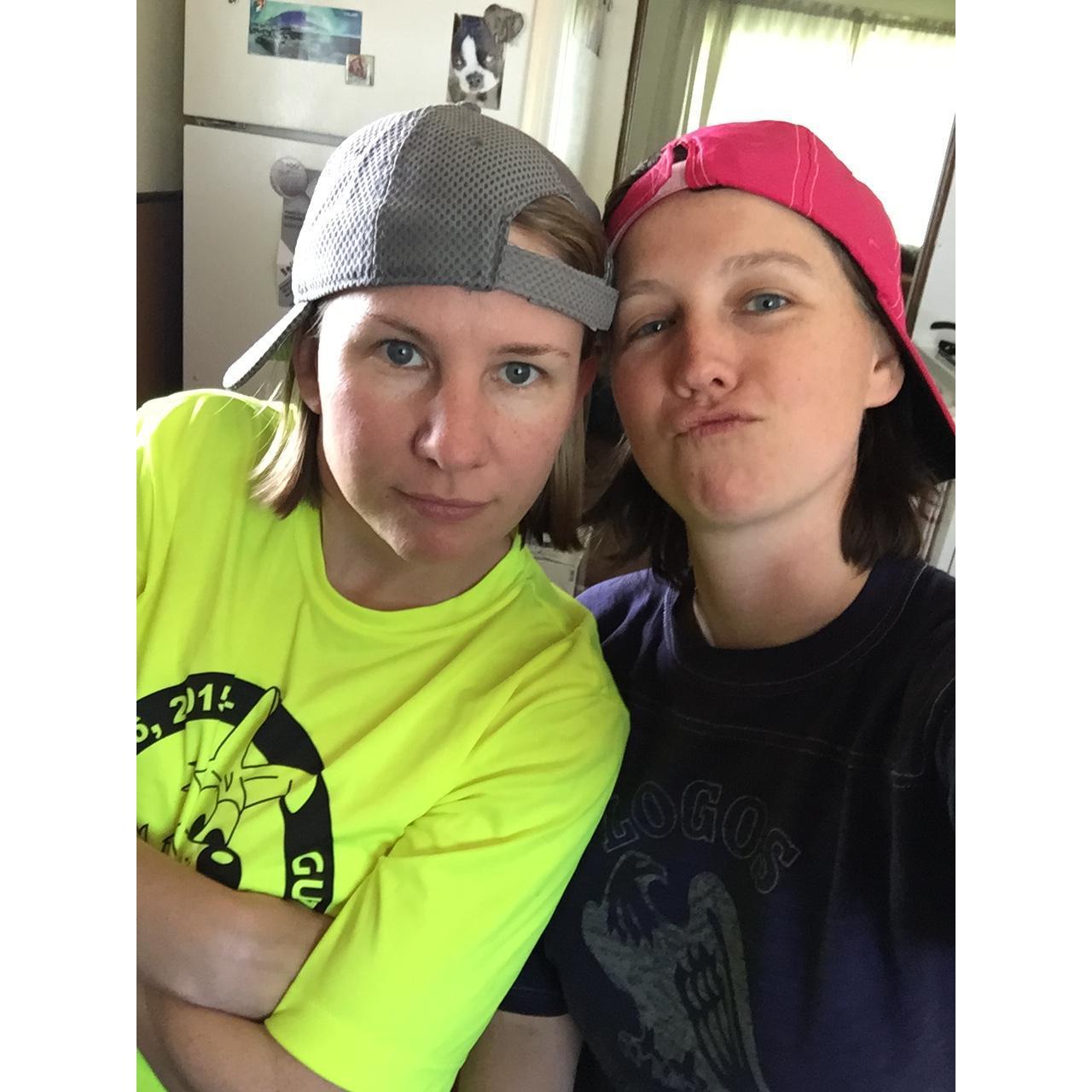 Erin and Jill, the early years.