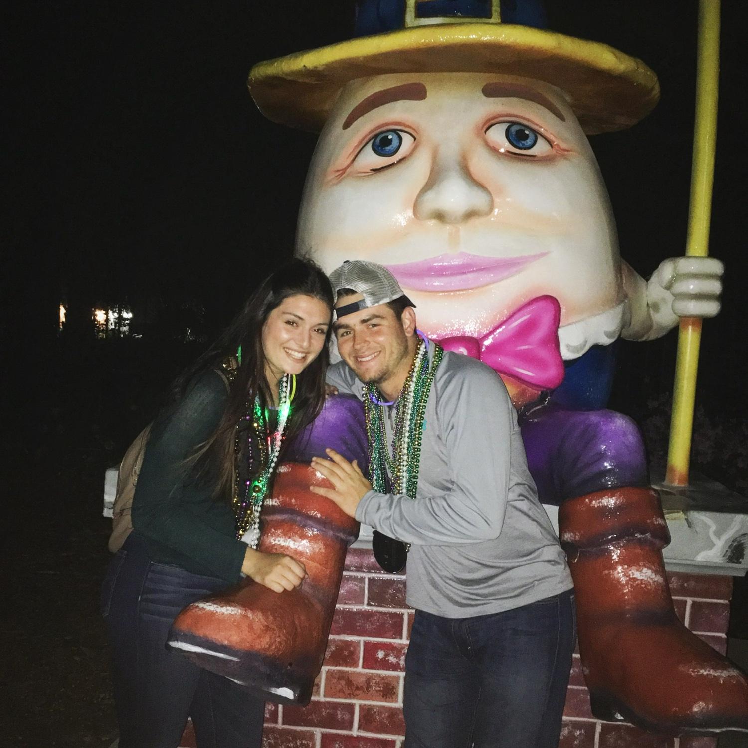 Our first Mardi Gras in New Orleans together
