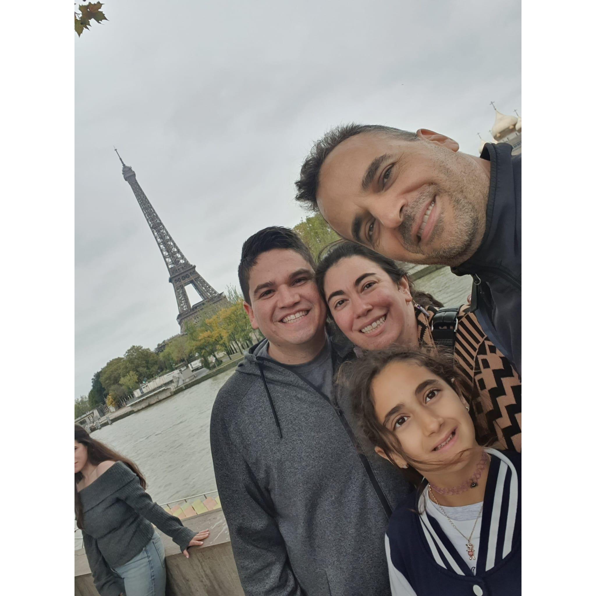Visiting Tom's cousins in Paris, October 2024