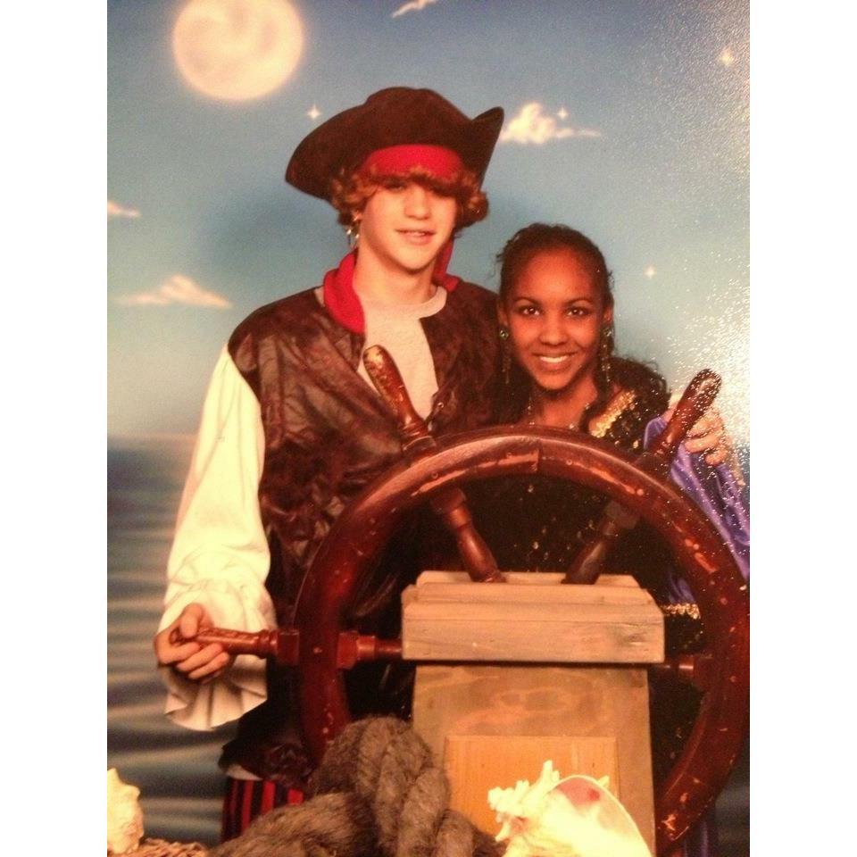 Our first high school dance together.