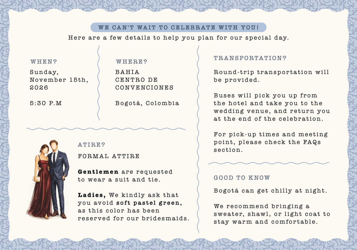 The Wedding Website of Karol Coy and David Rieth