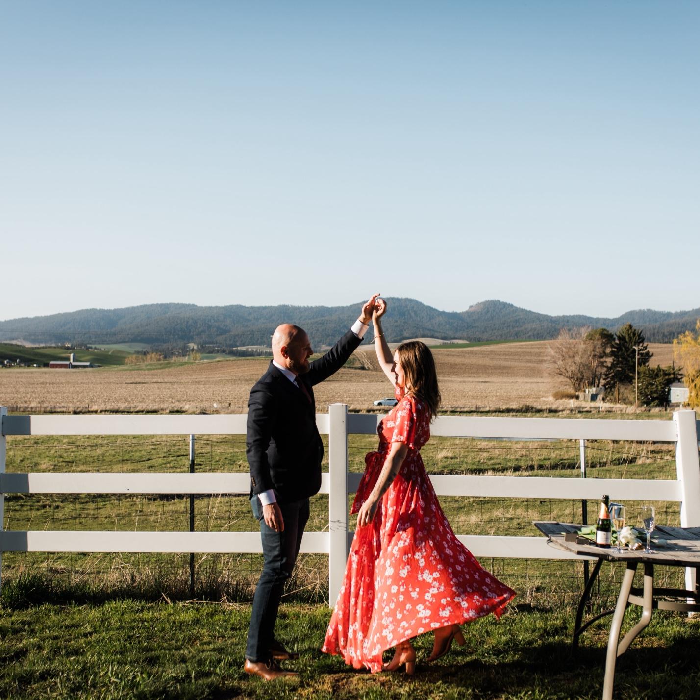 We look forward to much dancing throughout our marriage.