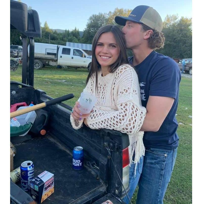 "Practicing our engagement photos" - Jarrett
