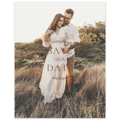 Brown Wedding Digital Save the Date - Harper Photo