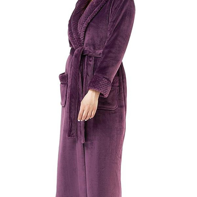 Turquaz Plush Robes For Women, Soft Warm Fleece Bathrobe for Women