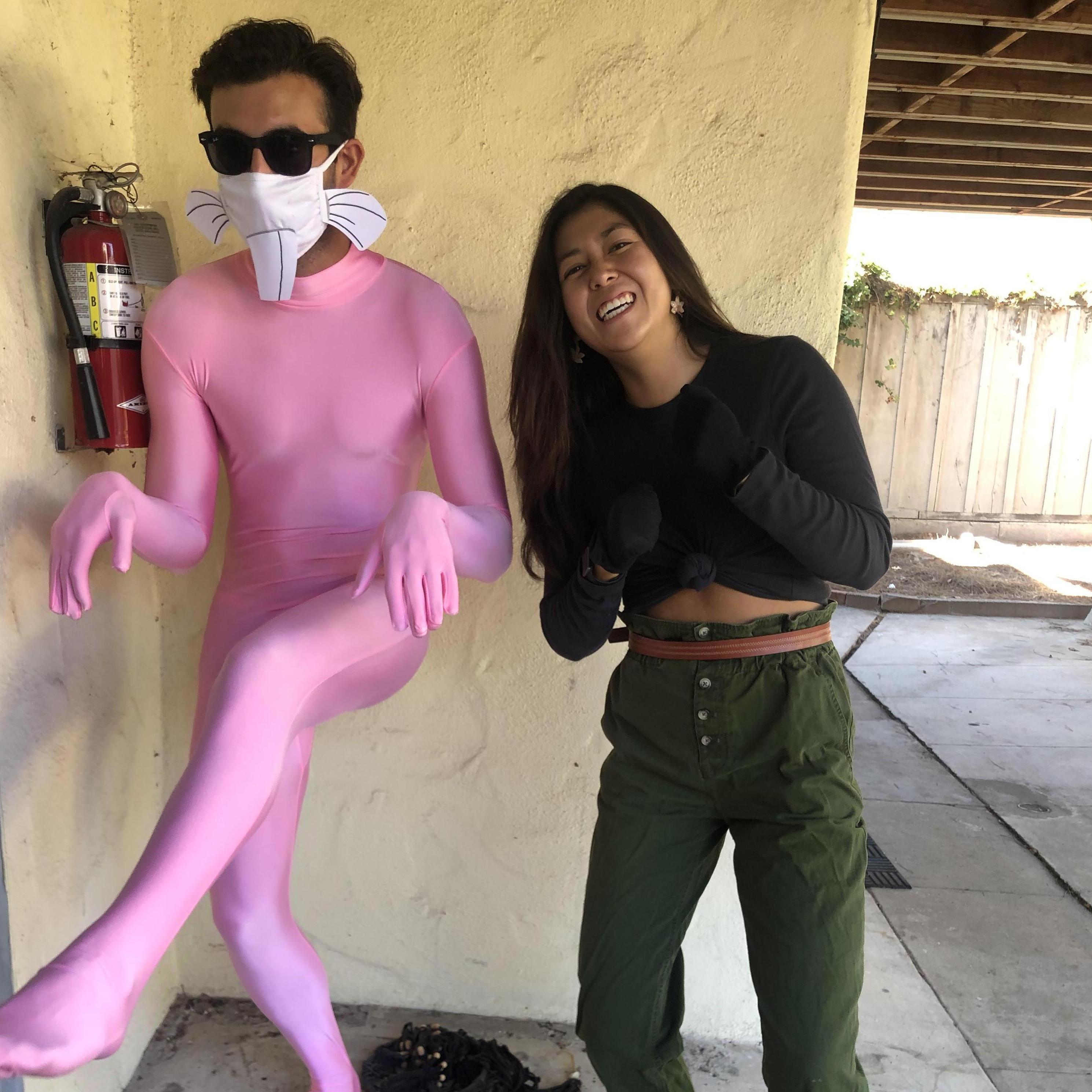 Naked mole rat and Kim possible Halloween (October 2021)