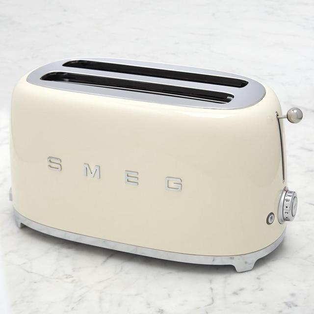Smeg 4-Slice Toaster, Cream