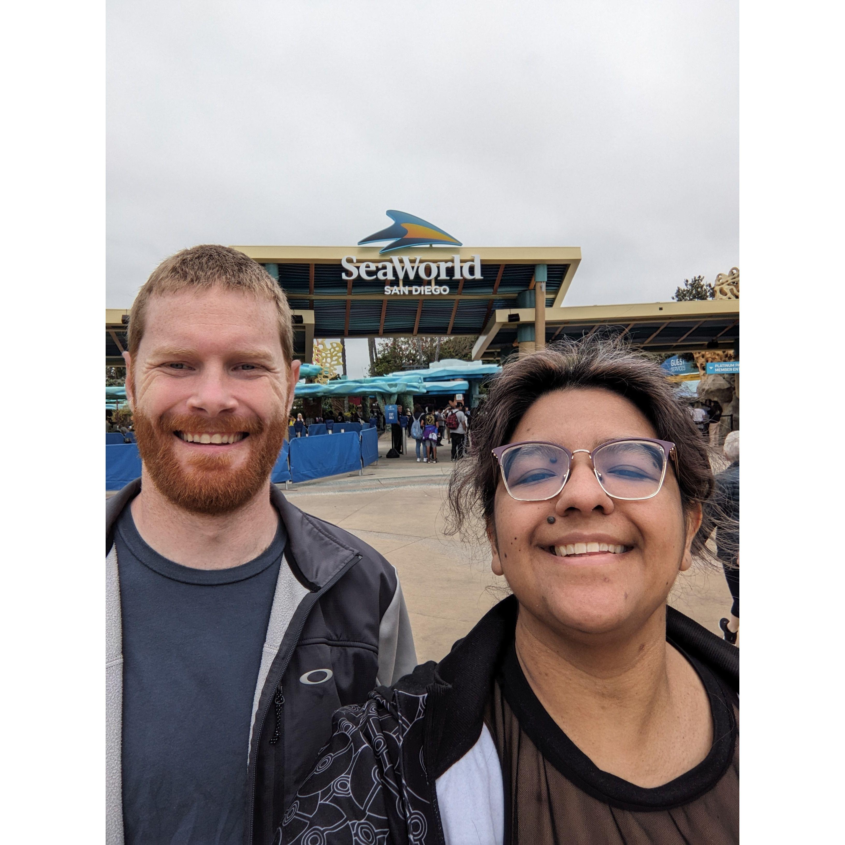 Sam & Rocio at Seaworld