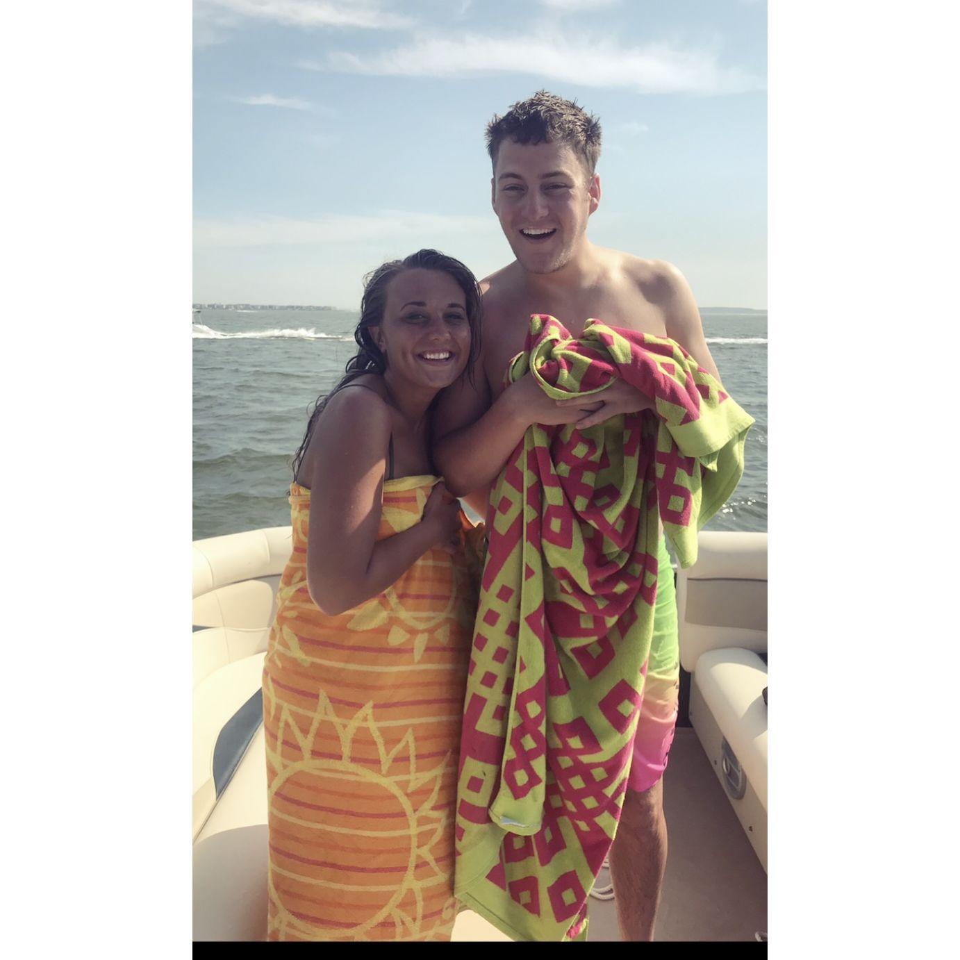 Just a bunch of water bugs, swimming in the Bay!