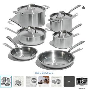 Made In Stainless Steel Pots and Pans Set