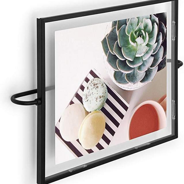 Umbra Phantom Wall Picture Frame, 8 x 10, Floating Frame, Black