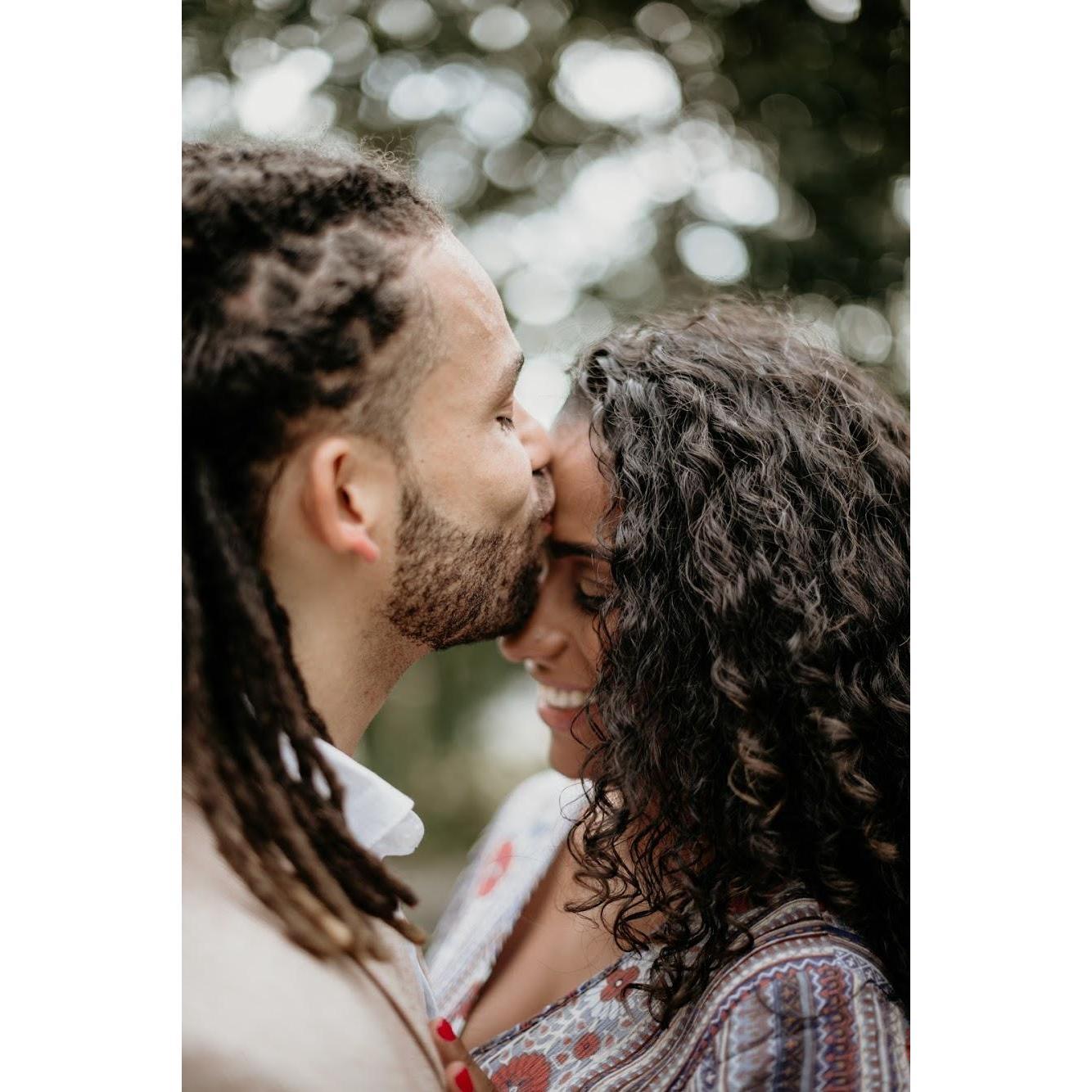 His kisses make me happy
