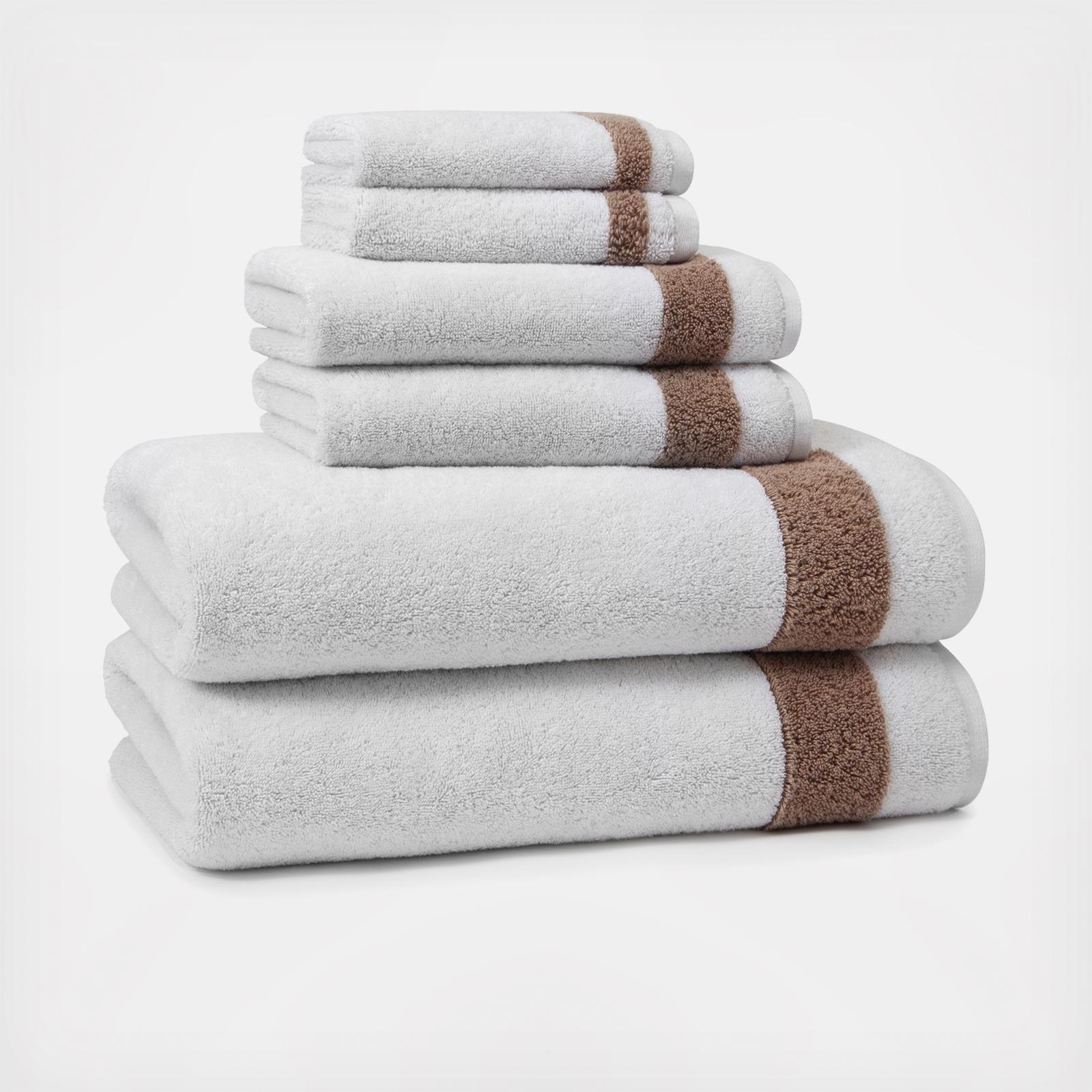 Kassatex Hammam Turkish Cotton Hand Towel, Charcoal