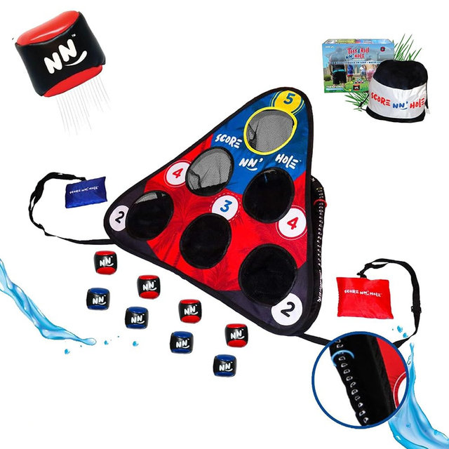 TOSS & ROLL NN' Hole - Portable Cornhole Game for Water or Land | for All Ages