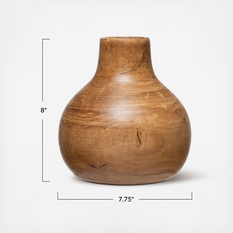 値*な様 pedestal japanpolo Storied Home, Decorative Paulownia Wood Pedestal Vase | Zola