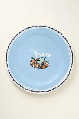 The Original Tinned Fish Candle Stoneware Dessert Plate