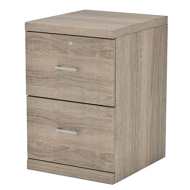 Z-Line Designs 2-Drawer Washed Oak Vertical File Cabinet,