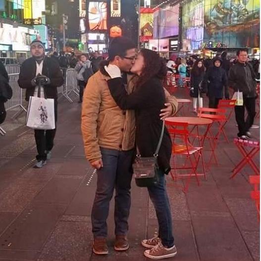 One of our first big trips together. New York in December of 2015.