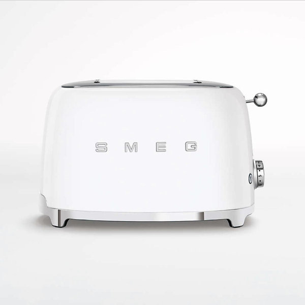 SMEG Matte White 2-Slice Retro Toaster
