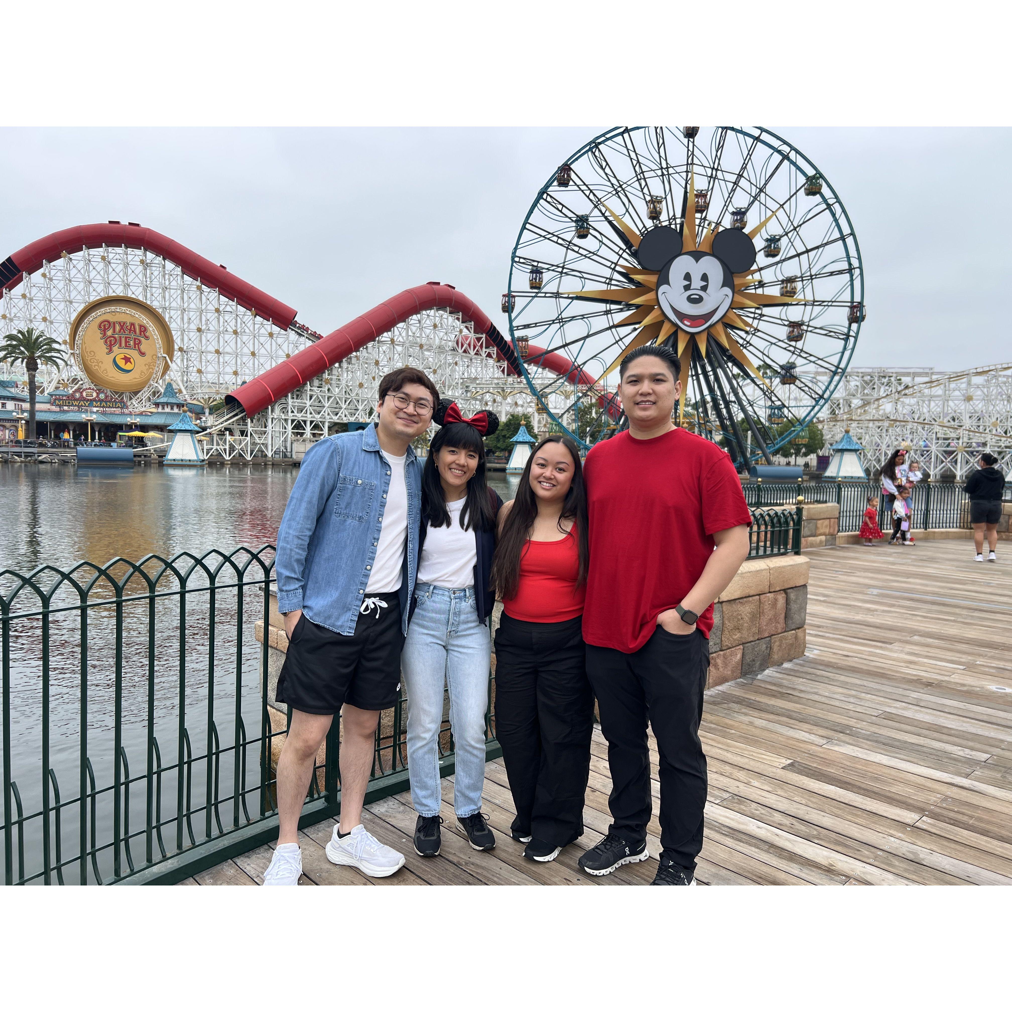 Shout out to the Cast Member's for turning a blind eye and letting us have our moment. Here's also to Tyler's cousin Ben and his wife Justine for helping with making it all happen!