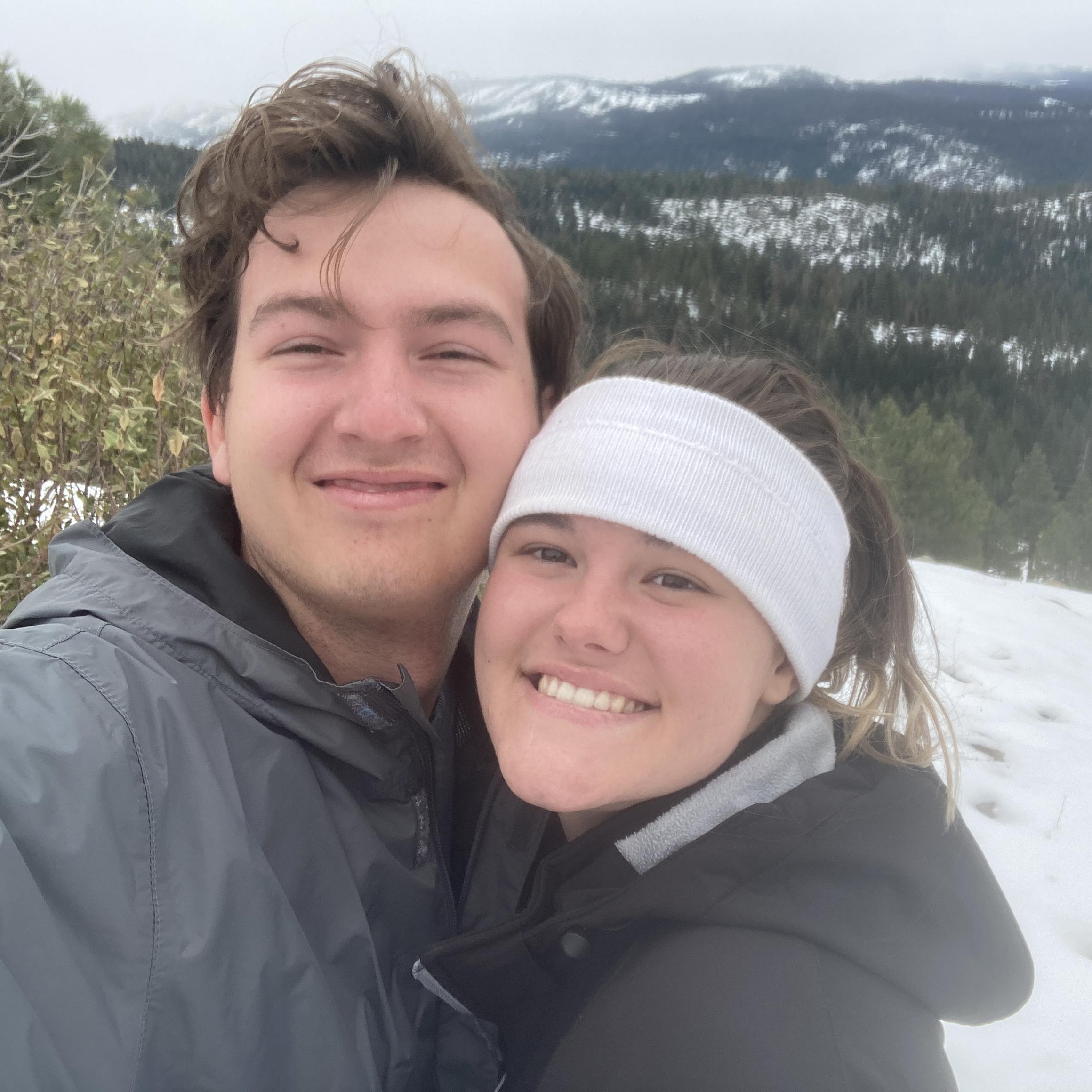 We walked through a winter wonderland in the Sierra Nevadas