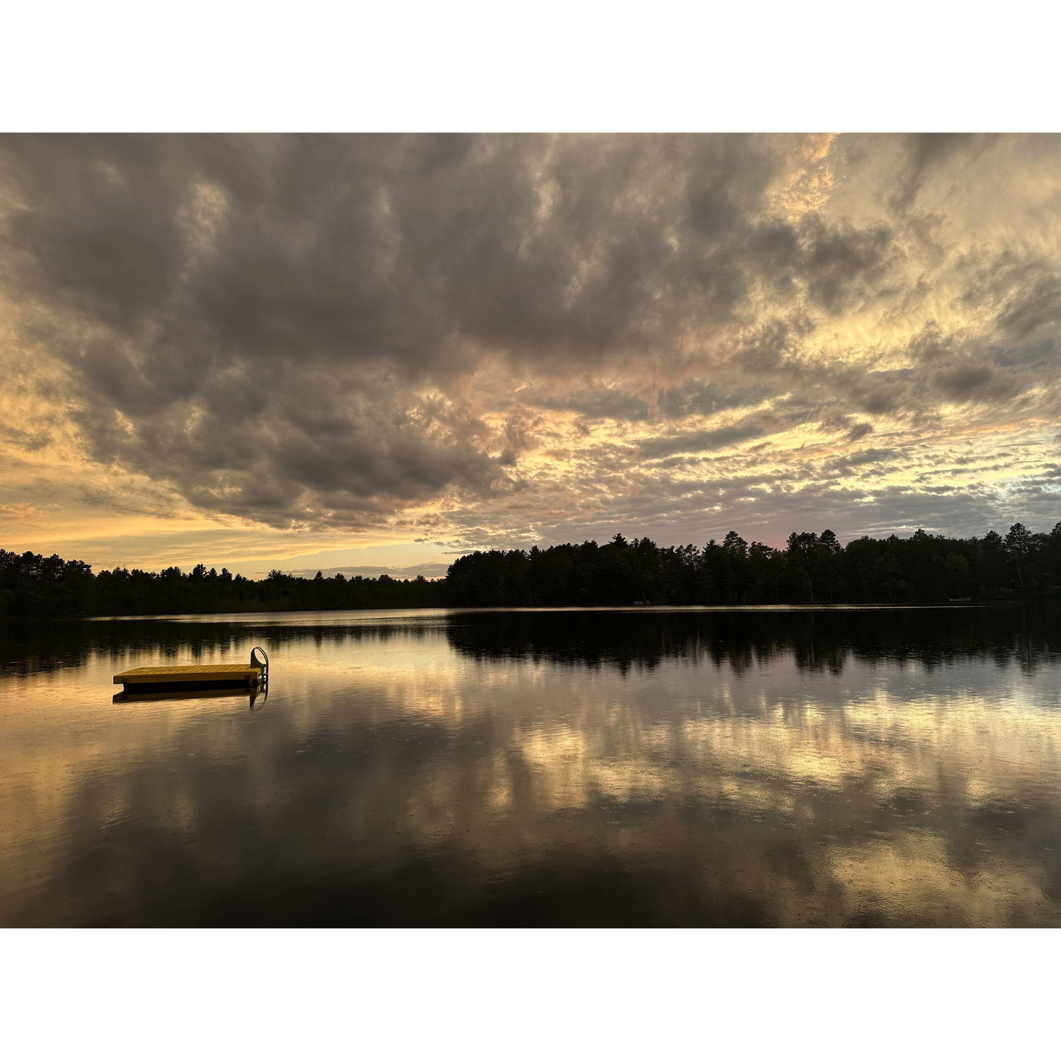 Our beautiful wedding location at Emily's parents in Northern Wisconsin
