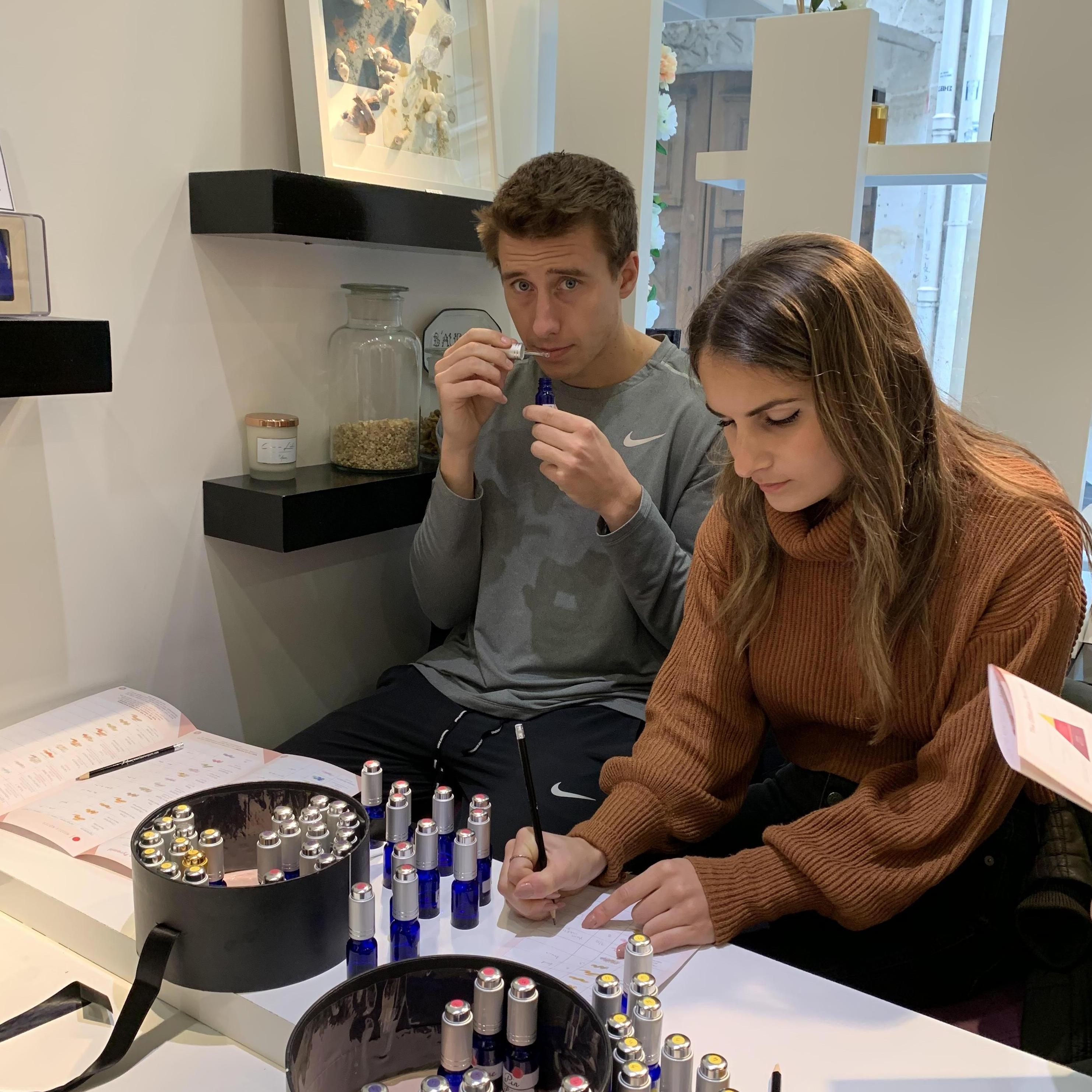 Huffing nail polish. Don't get high on your own supply!