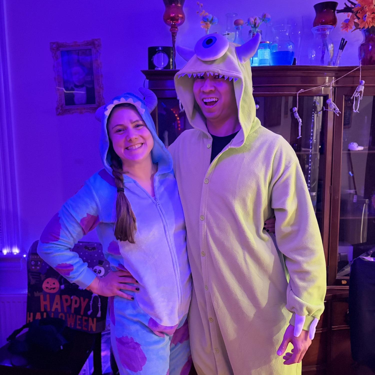 Sully and Mike Wazowski from Monsters Inc, Halloween 2025