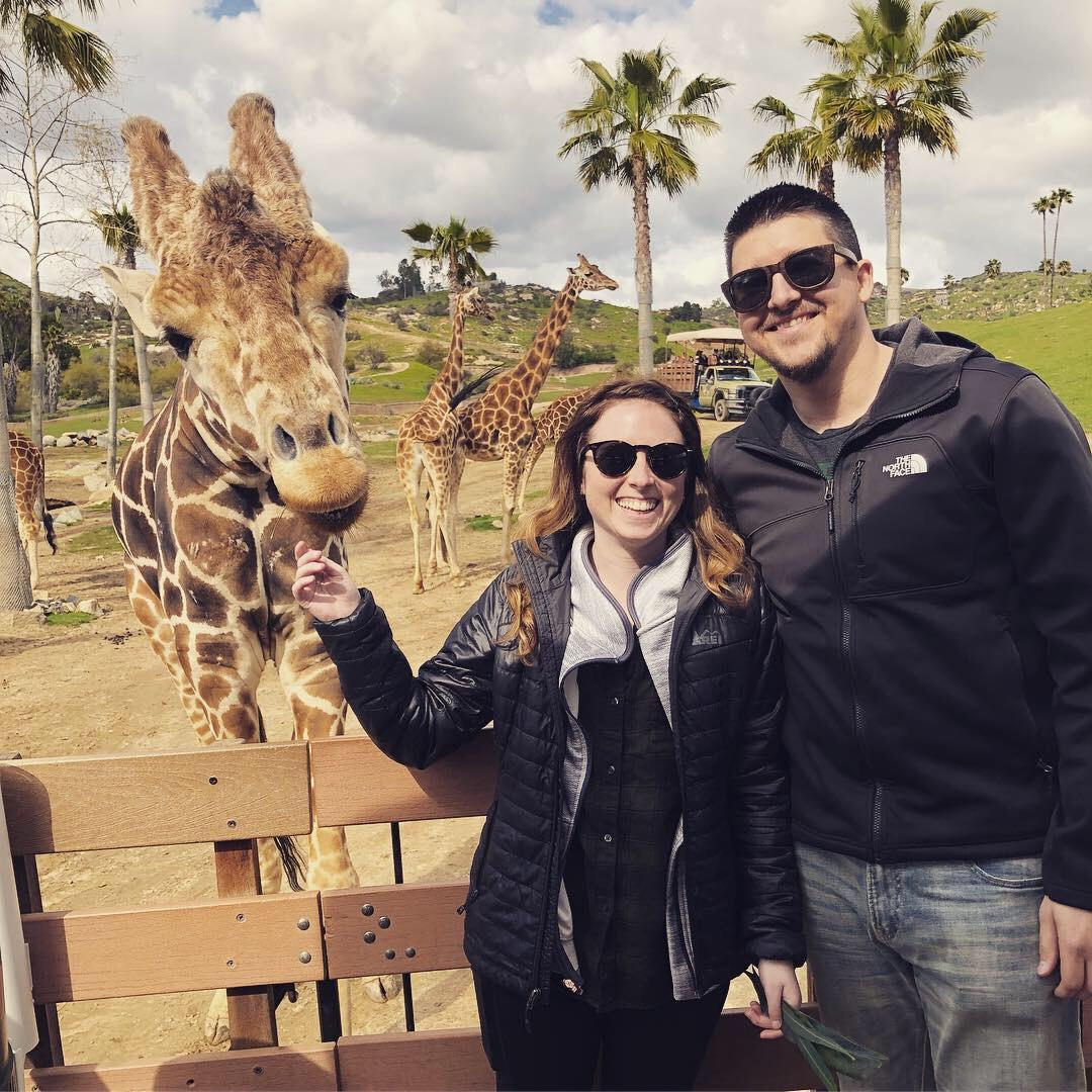 Trip to the San Diego Zoo, on the local safari! Feeding giraffes and petting rhinos!