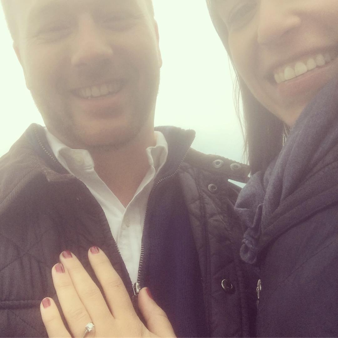 Right after we got engaged in Chicago (March 2017)