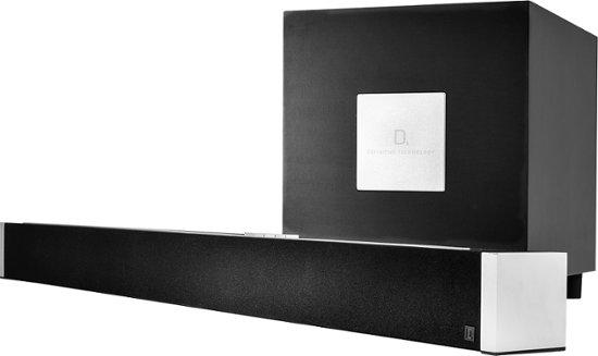 Definitive Technology - W Studio Soundbar with 8" Wireless Subwoofer and Wi-Fi Music Streaming - Black