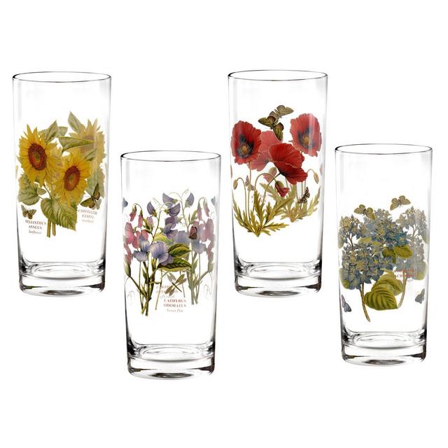 Botanic Garden 15 Ounce Set of 4 Highballs (Assorted)