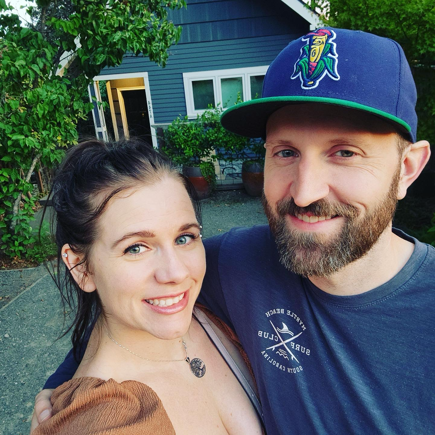 Outside of our little getaway house in Eugene