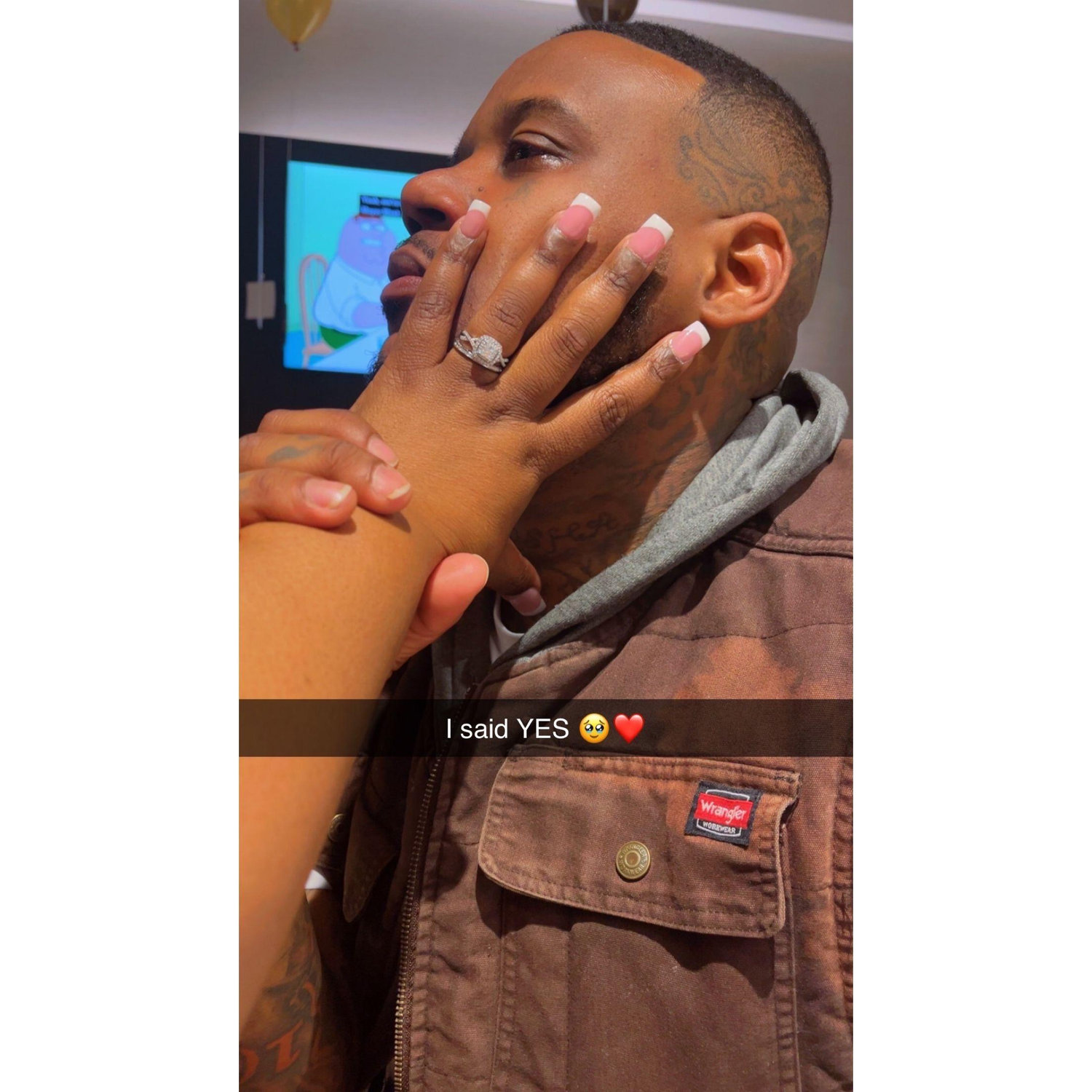 The day he proposed to me! It was the sweetest!!