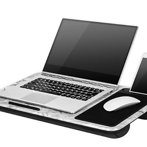LapGear Home Office Lap Desk in White Marble
