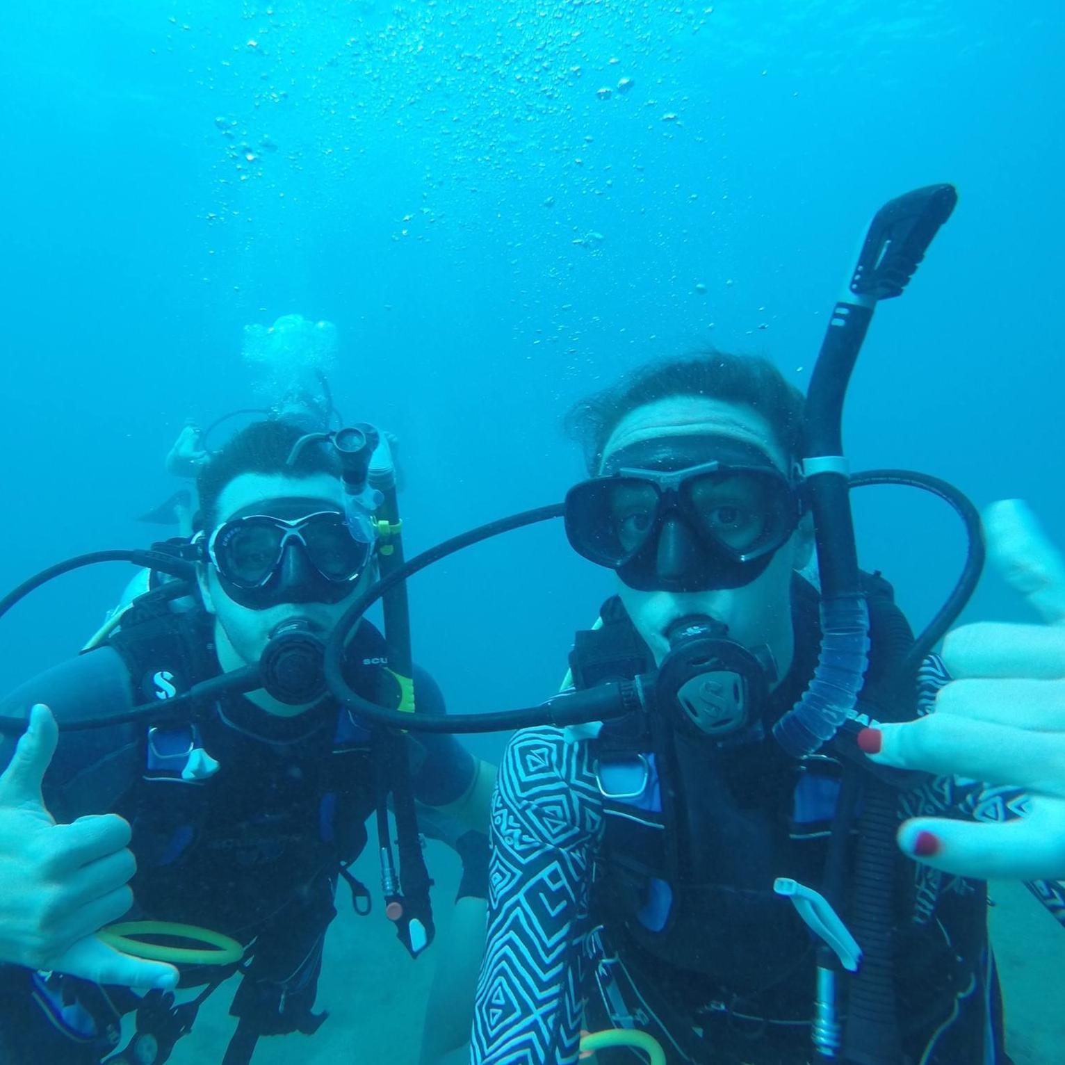 First time Jimmy went scuba diving with me!