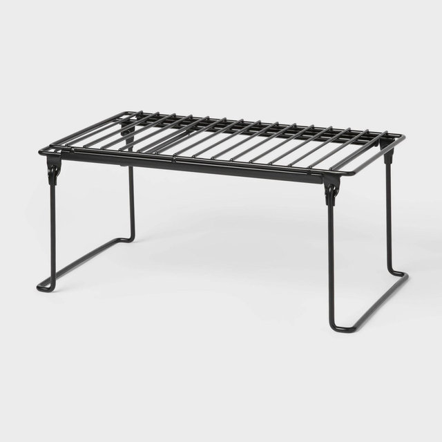 Expandable Foldable Wire Cabinet Shelf Black - Brightroom™