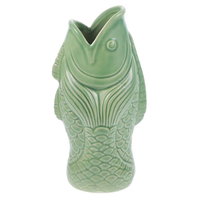 Kichvoe Parrot Tiki Mug Ceramic Cocktail Cup 7.08In Reusable Hawaiian Party Drinkware for Banquets and Summer Gatherings（Color Depth is Random）
